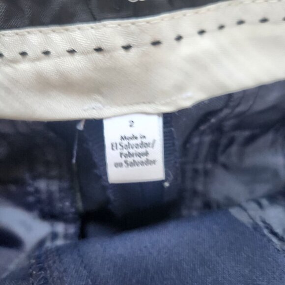 Calvin Klein Navy Blue Straight Leg Trousers Classic Career Pants Women's 2 - Picture 7 of 9